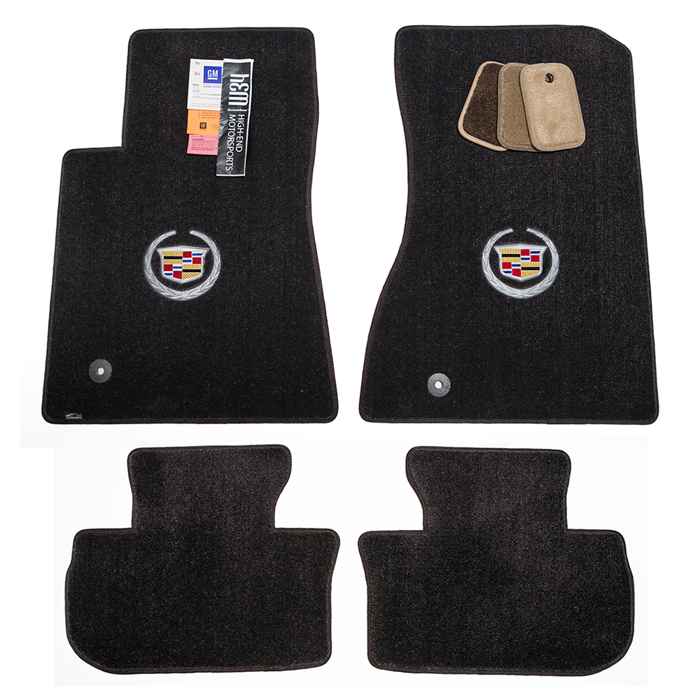 Ultimat By Lloyd Mats Front Floor Mats For Cadillac CTS-V Sedan/Wagon 2009-2013 - Ebony 32oz Premium 2-Ply Nylon