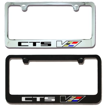 Cadillac CTS V Engraved License Plate Frame