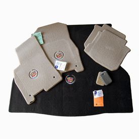 Cadillac DTS Light Shale Floor Mats & Ebony Trunk Mat Set - Premium Upgrade