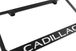 Cadillac Gothic Engraved License Plate Frame A Classic Meets Modern