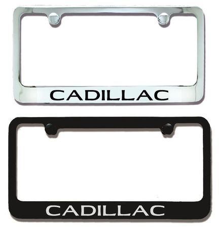 Cadillac Gothic Engraved License Plate Frame A Classic Meets Modern