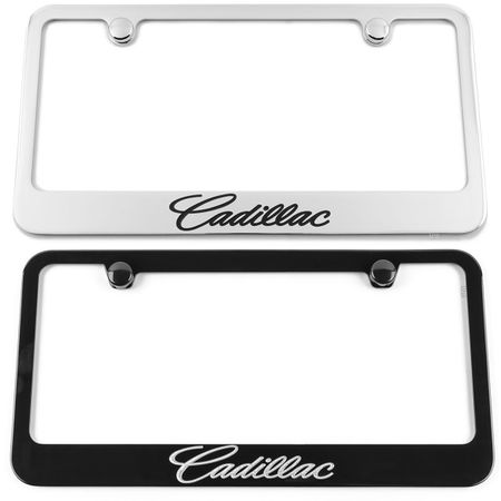 Cadillac Engraved License Plate Frame