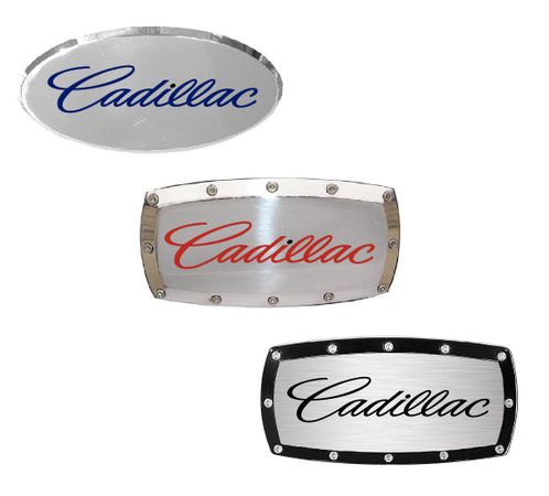 Cadillac Script Engraved Hitch Receiver Cover