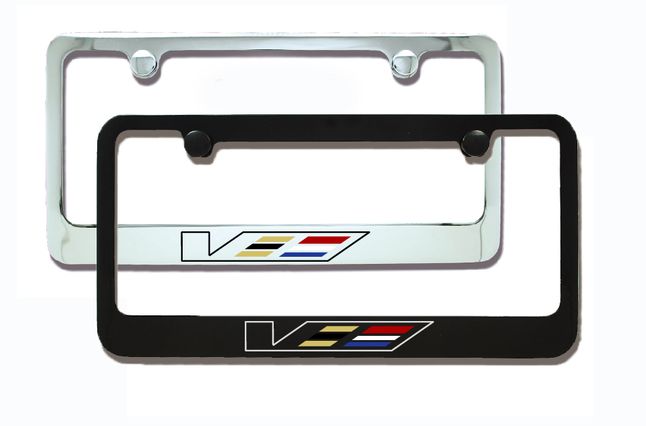 Cadillac Performance V Series Logo Engraved License Plate Frame