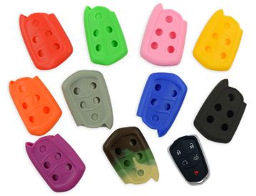 Pair(2), Cadillac XT4 Silicone Rubber Remote Keyless Cover 2019-2024