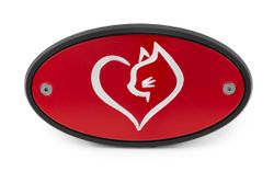 Cat & Heart Receiver Hitch Cover