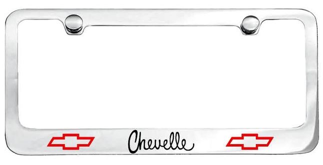 Chevelle Bowtie Engraved License Plate Frame 1970 1971 1972