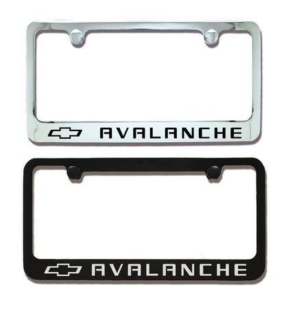Chevrolet Avalanche Engraved Bowtie License Plate Frame