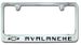 Chevrolet Avalanche Engraved Bowtie License Plate Frame