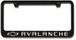 Chevrolet Avalanche Engraved Bowtie License Plate Frame