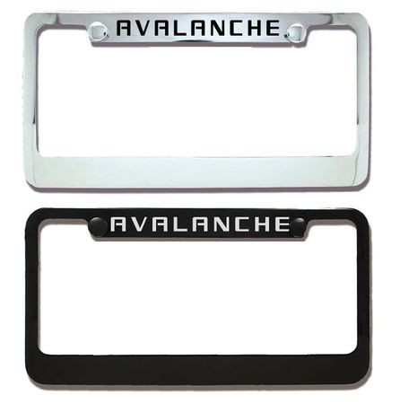 Chevrolet Avalanche Engraved License Plate Frame