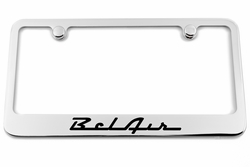 Chevrolet Bel Air Engraved License Plate Frame Custom Colors
