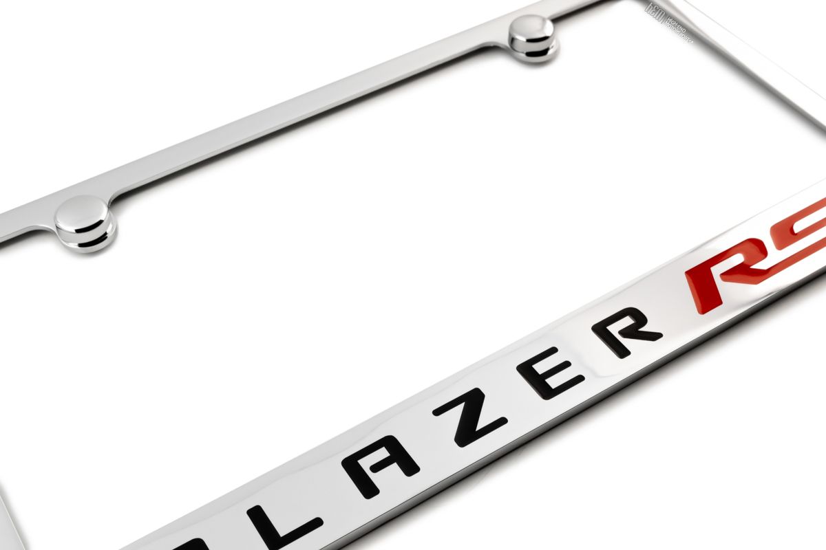 Au-TOMOTIVE GOLD Chevy Trailblazer License Plate Frame - Stainless Steel