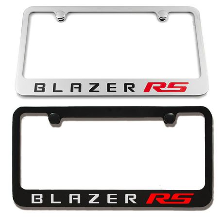 Chevrolet Blazer RS Engraved License Plate Frame