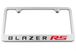 Chevrolet Blazer RS Engraved License Plate Frame