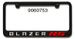 Chevrolet Blazer RS Engraved License Plate Frame