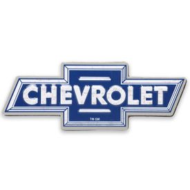 Chevrolet Blue Vintage Bowtie Tin Decorative Sign - Toolbox Refrigerator Magnet