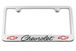 Chevrolet Classic Bowtie Engraved License Plate Frame Custom Colors