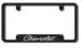 Chevrolet Classic Bowtie Engraved License Plate Frame Custom Colors
