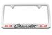 Chevrolet Classic Bowtie Engraved License Plate Frame Custom Colors