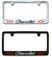 Chevrolet Classic Bowtie Engraved License Plate Frame Custom Colors
