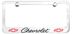 Chevrolet Classic Bowtie Engraved License Plate Frame Custom Colors