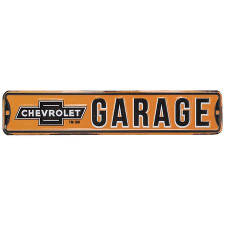 Chevrolet Bowtie Garage Street Tin Decorative Sign - Toolbox Refrigerator Magnet