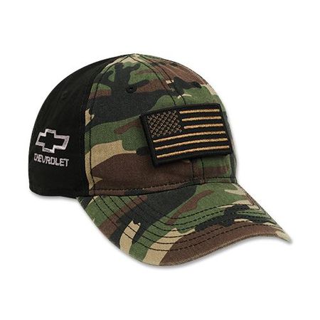 Chevrolet Bowtie Hat with Flag Patch
