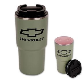 Chevrolet Bowtie Military Green Ceramic Lined Tumbler