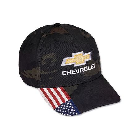 Chevrolet bowtie US Flag Hat Camo