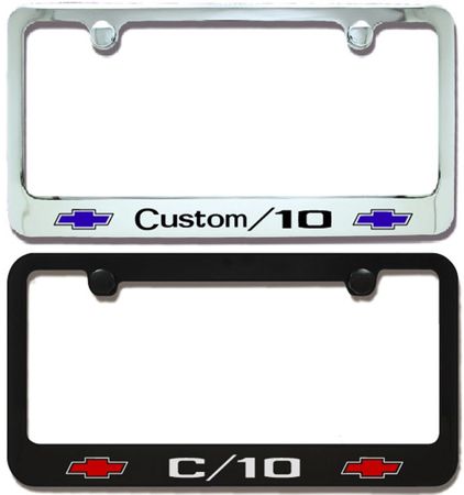 Chevrolet C/10 Custom Deluxe CST/10 Engraved License Plate Frame Custom Colors