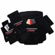 Lloyd Mats Embroidered Carpet Floor Mats For 2016-2024 Camaro - Double Logo - Set Of 4 SS RS - Velourtex