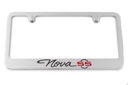 1965 Chevrolet Nova SS Engraved License Plate Frame Custom Colors