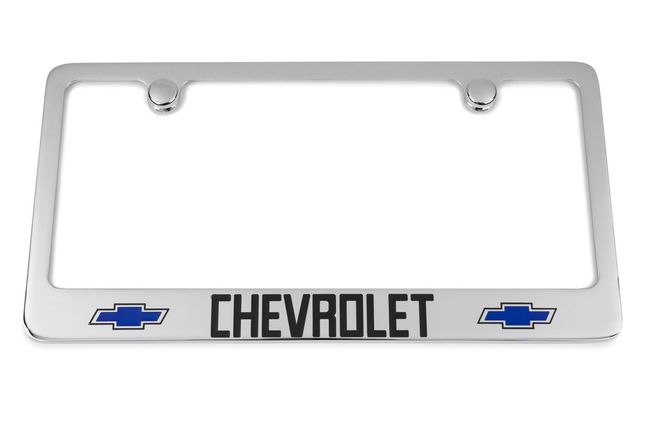 Chevrolet Classic Truck Tailgate Logo Engraved License Plate Frame Custom Colors