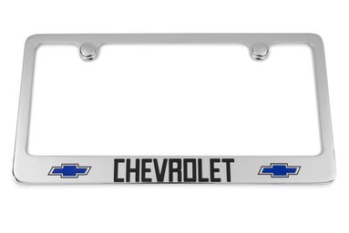 Chevrolet Classic Truck Tailgate Logo Engraved License Plate Frame Custom Colors