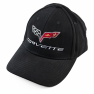 Chevrolet Corvette C6 Black Twill Hat 2005 - 2013