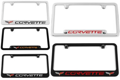 Chevrolet Corvette C6 Engraved License Plate Frame