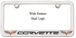 Chevrolet Corvette C6 Engraved License Plate Frame