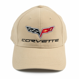 Chevrolet Corvette C6 Khaki Twill Hat 2005 - 2013