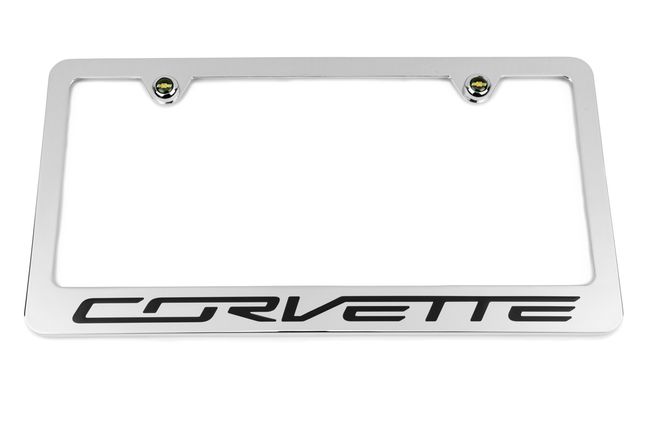 Chevrolet Corvette C7  Chrome License Plate Frame
