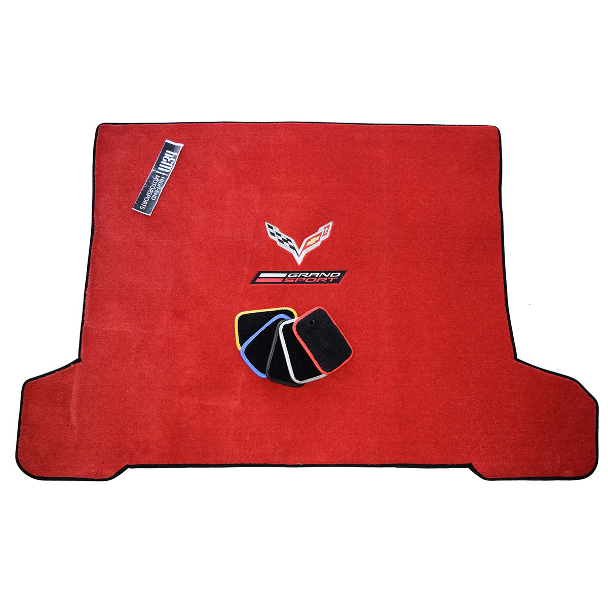 Chevrolet Corvette C7 Floor Mats & Cargo Mat – Adrenaline Red Premium – Lloyd Mats Ultimat