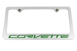 Chevrolet Corvette C7 Green License Plate Frame