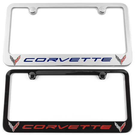 Chevrolet Corvette C8 Engraved License Plate Frame - Choose Colors