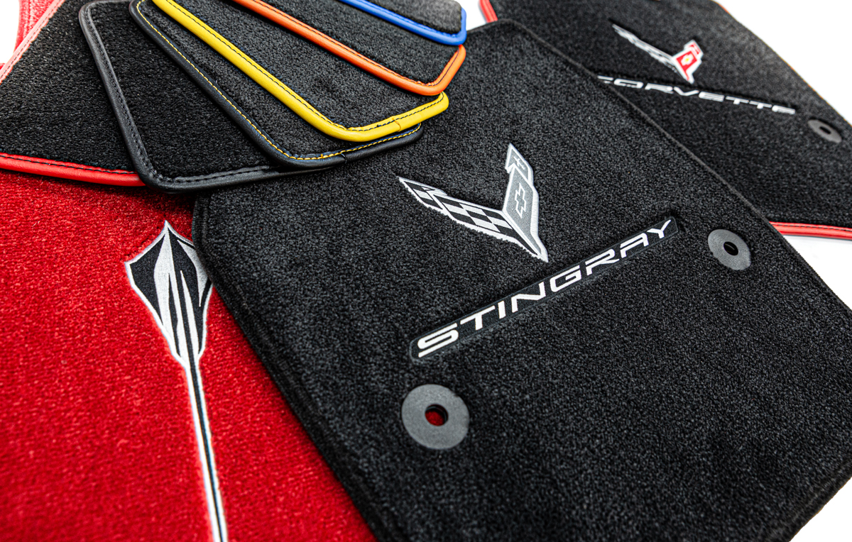 Chevrolet Corvette C8 Front Floor Mats Stingray Z06 Logos