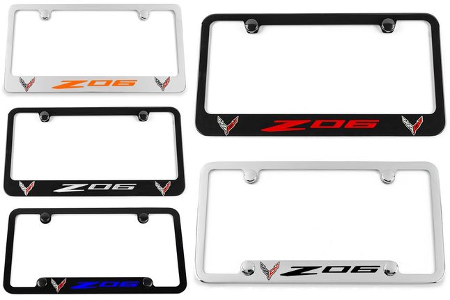 Chevrolet Corvette C8 Z06 Engraved License Plate Frame