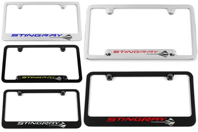 Chevrolet Corvette Stingray Engraved License Plate Frame - Custom Colors and Finish
