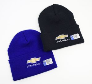 Chevrolet Gold Bowtie Knit Beanie Cap