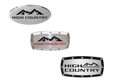 Chevrolet High Country Engraved Billet Hitch Receiver Cover