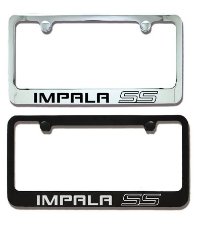 thumbnail image 2 of Glow-in-the-Dark Impala SS Stainless Steel License Plate Frame - Rear 2 of 5