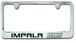 Chevrolet Impala SS Engraved Deer License Plate Frame